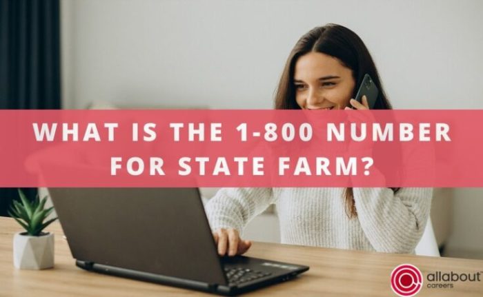 State Farm claims department phone number